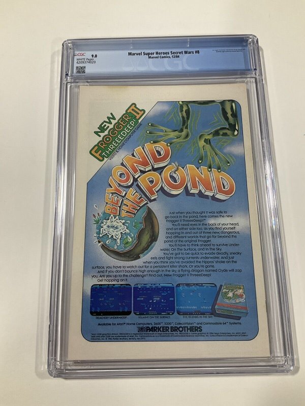 Marvel Super Heroes Secret Wars 8 CGC 9.0 White Pages 1984 Marvel 