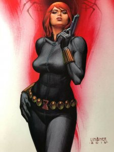 Avengers #1 Joseph Linsner EXCLUSIVE VIRGIN COVER Black Widow NM+