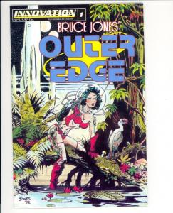 OUTER EDGE #1, VF/NM, Bruce Jones, 1993, Innovation Comics, Dinosaurs