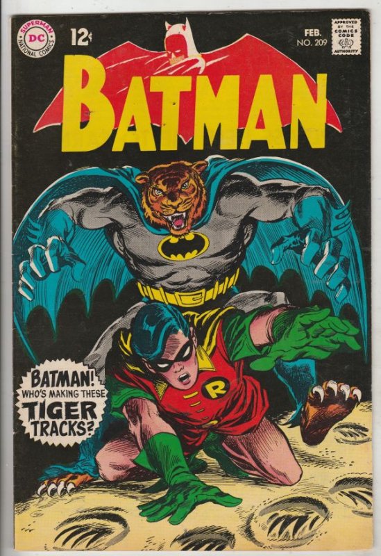 Batman #209 (Feb-69) VF+ High-Grade Batman