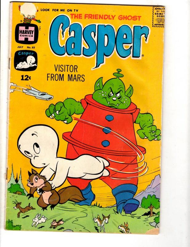 Lot Of 5 Casper Harvey Comic Books # 59 67 78 83 85 Friendly Ghost JL29