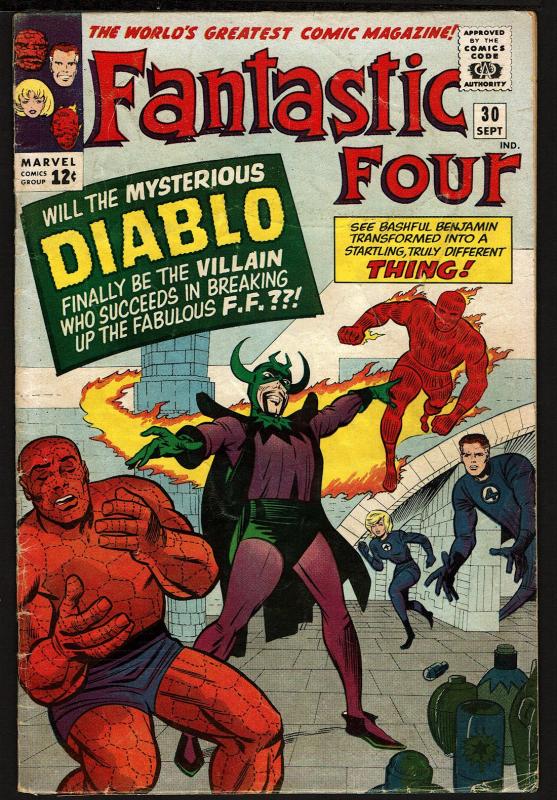 Fantastic Four #30 (Sep 1964, Marvel) 3.5 VG-