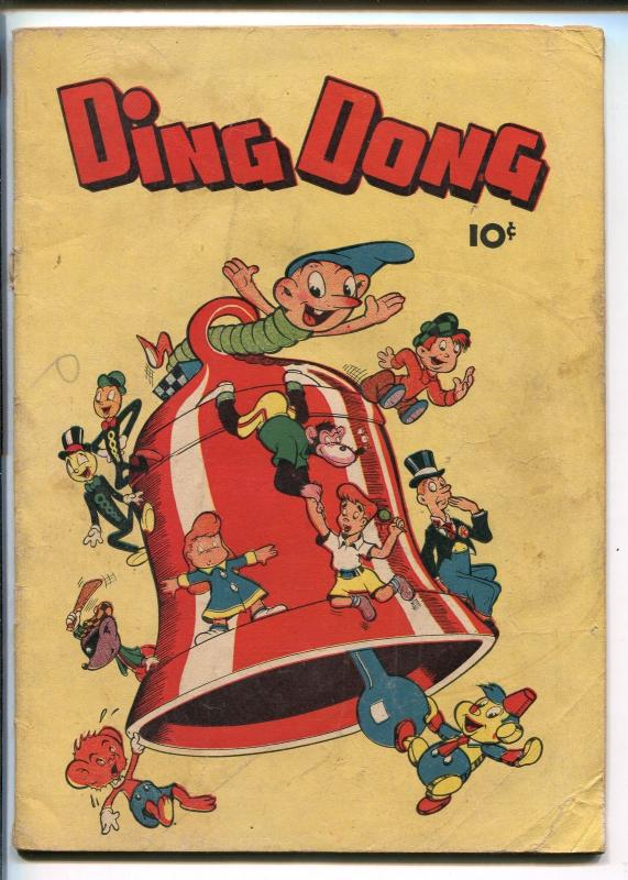 DING DONG #1 1946-ME--FIRST ISSUE-ROBOT COVER-good/vg