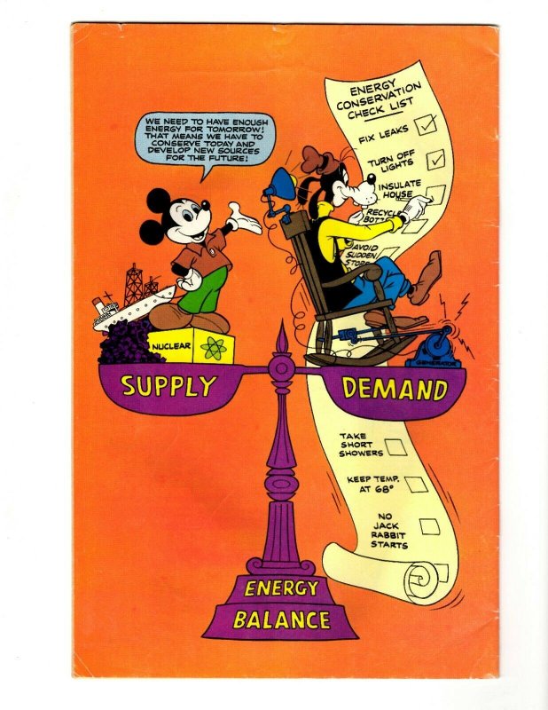 Mickey Mouse and Goofy Explore Energy Conservation VINTAGE 1978 Disney Comics
