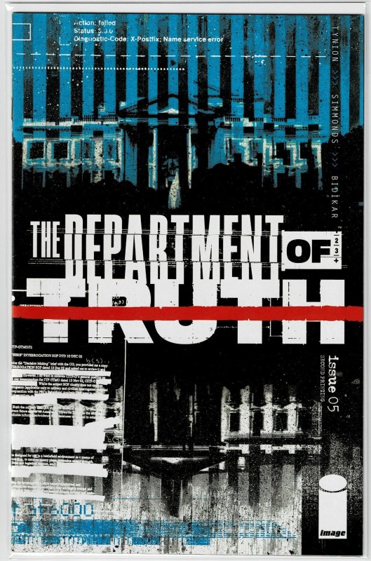 Department of Truth #5E, NM+; WHO is the mysterious man pulling the strings?