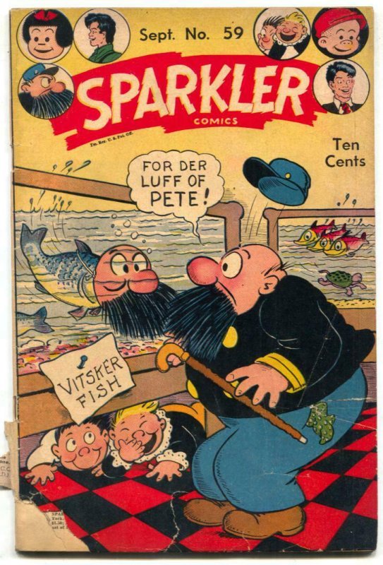 Sparkler Comics #59 1946- Tarzan- Golden Age F/G