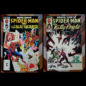 Marvel Team-Up #134-135 (Marvel 1983) Spider-Man! JACK of HEARTS & KITTY PRYDE