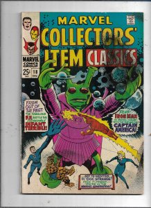 MARVEL COLLECTORS' ITEM CLASSICS #18  4.5 VG+ COND..  1966. N180x