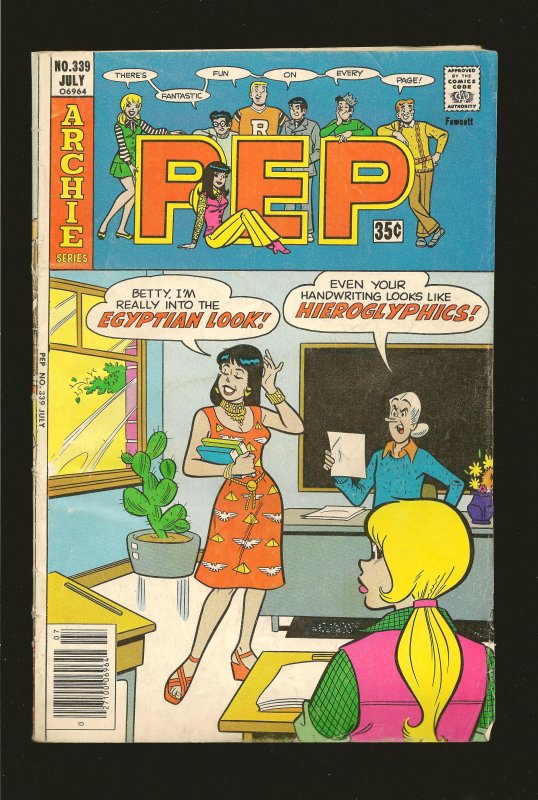 Archie Series Comics PEP No 339 July 1978 Good Condition