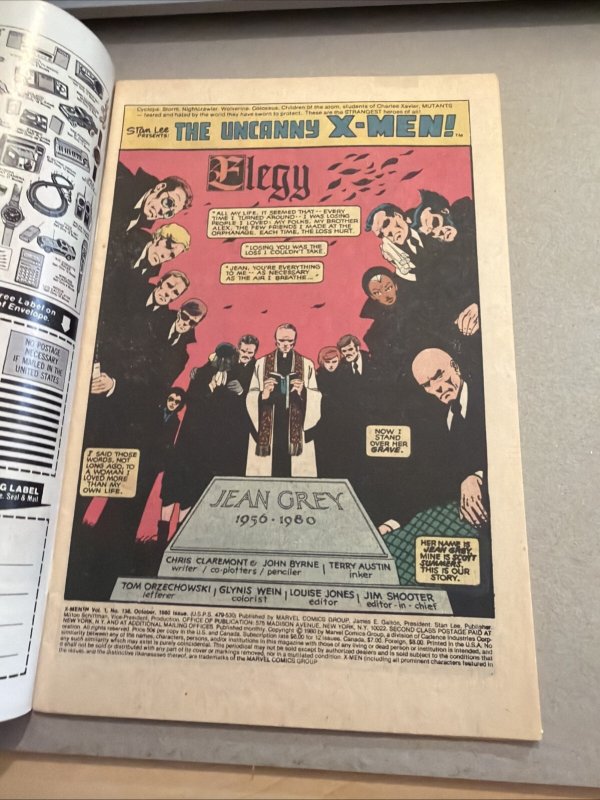 Uncanny X-Men #138 Cyclops John Byrne Dark Phoenix Saga