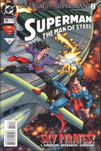 Superman: The Man of Steel #51, NM + (Stock photo)