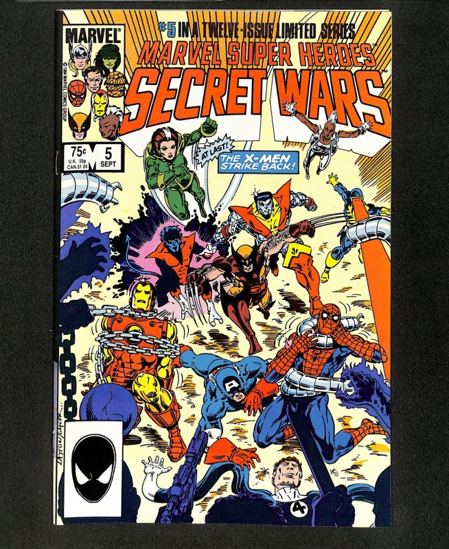 Marvel Super-Heroes Secret Wars #5 X-Men!  Spider-Man!