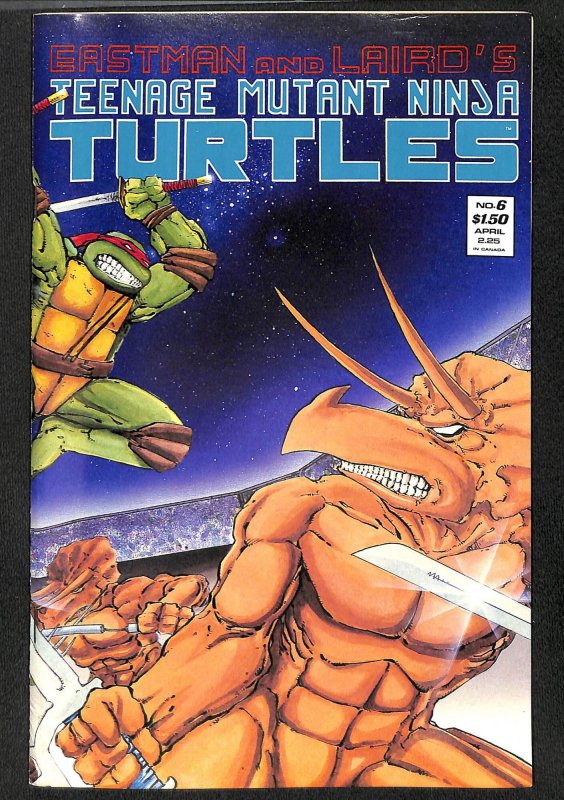 Teenage Mutant Ninja Turtles #6 VF/NM 9.0 2nd Print Reprint Variant