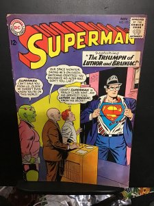 Superman #173 (1964) Mid-high-grade Luther, Brainiac! Boca CERT! FN/VF Wow!