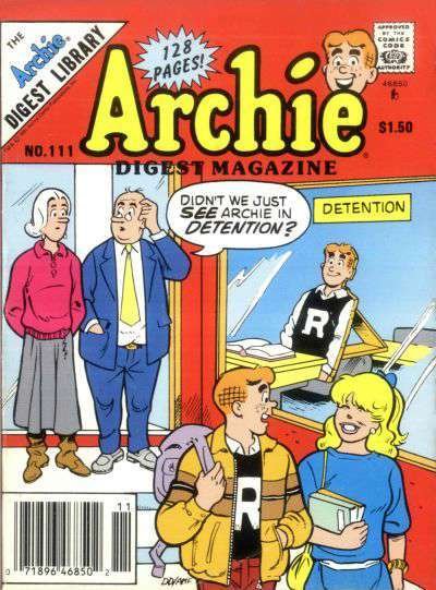 Archie Digest Magazine #111 (Newsstand) FN ; Archie | Lisa Frank Back Cover Ad