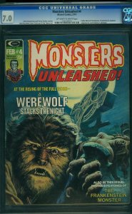 Monsters Unleashed! #4 (1974) CGC 7.0 FVF