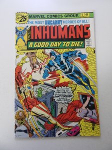 The Inhumans #4 (1976) VF condition price written on back cover