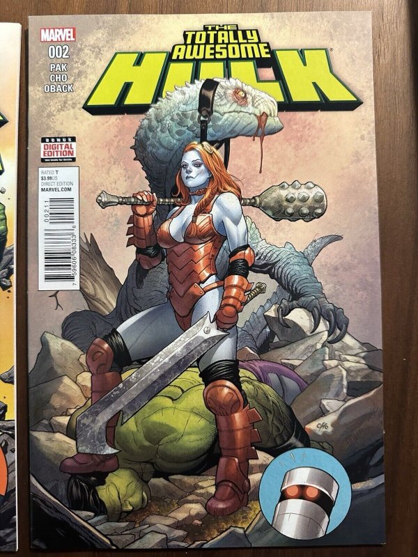 Totally Awesome Hulk #1A-#2A VF 1st Amadeus Cho as Hulk (Marvel 2016) 1st Prints