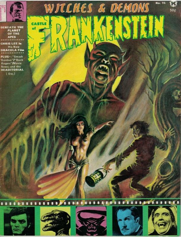 CASTLE OF FRANKENSTEIN 15 VG-F CHRIS LEE,Karloff copy L