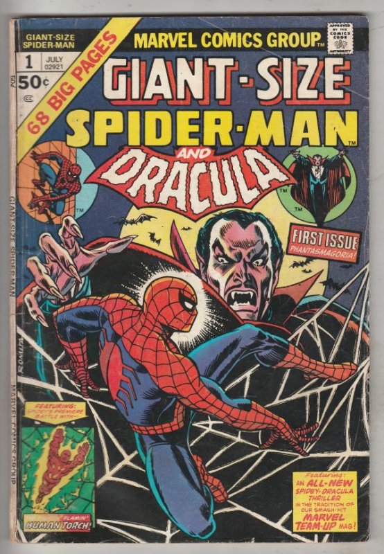 Giant-Size Spider-Man and Dracula #1 (Jul-74) VG/FN Mid-Grade Spider-Man