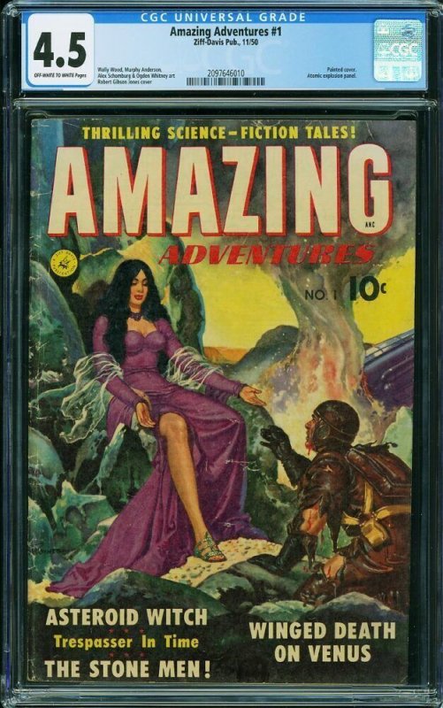 Amazing Adventures #1 (Ziff-Davis, 1950) CGC 4.5 - KEY