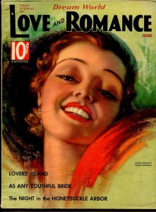 Dream World Love and Romance 6/1936-pin-up girl cover-Tchetchet-spicy-exotic-FN