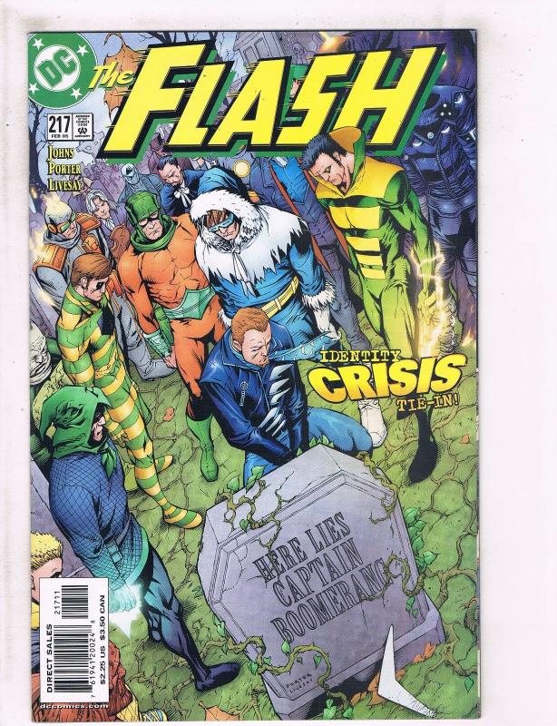 Lot of 3 The Flash DC Comic Books #215 216 217 Identity Crisis Tie-In J127