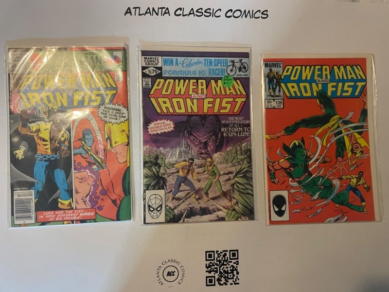 3 Comic Books Marvel Comics Power Man And Iron Fist #75 76 106   61 SM8