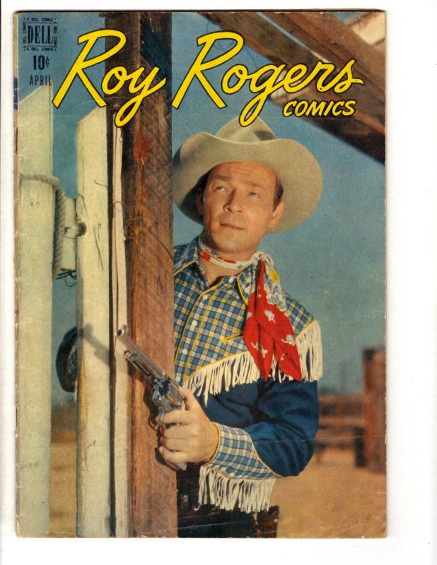 Roy Rogers Comics # 4 VG/FN Dell Golden Age Comic Book Cowboy Western Photo JL10