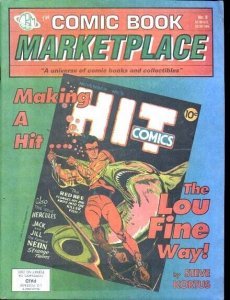 Comic Book Marketplace Fanzine #9- Lou Fine Hit #5 cover FN