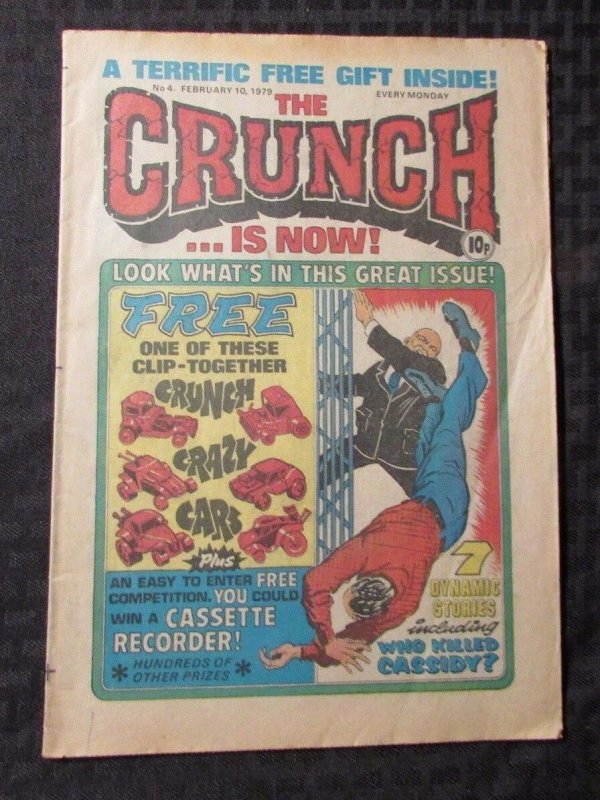 1979 CRUNCH UK Weekly Newspaper Comic #4 VG Who Killed Cassidy?