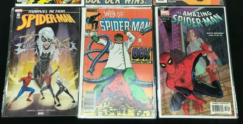 SPIDER-MAN 6PC LOT (VF) MARVEL ACTION!! ULTIMATE SPIDEY!! 1972-2019
