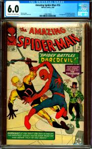 Amazing Spider-Man #16 CGC Graded 6.0 1st Daredevil Crossover