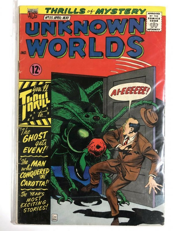 UNKNOWN WORLDS (1960-1967 ACG) 55 G+ May 1967 COMICS BOOK