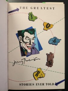 The Greatest Joker Stories Ever Told HC 1st Print Signed Jerry Robinson + Photo