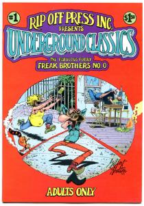 UNDERGROUND CLASSICS #1, VF/NM, Freak Brothers, Gilbert Shelton, 1985