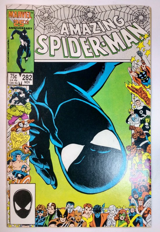 The Amazing Spider-Man #282 (8.0, 1986) 25th Anniversary Border