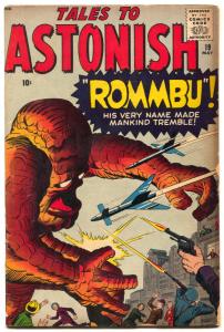 TALES TO ASTONISH #19-1961-MARVEL-KIRBY-DITKO-HORROR ART- VG-