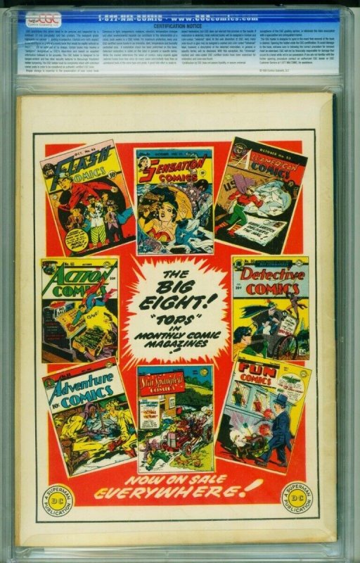 Leading Comics #8 CGC 9.6 1943- Double cover-  DC 0721665003