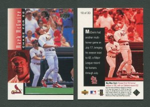 1998 Upperdeck Mark McGwire HR Commemorative Card / MINT