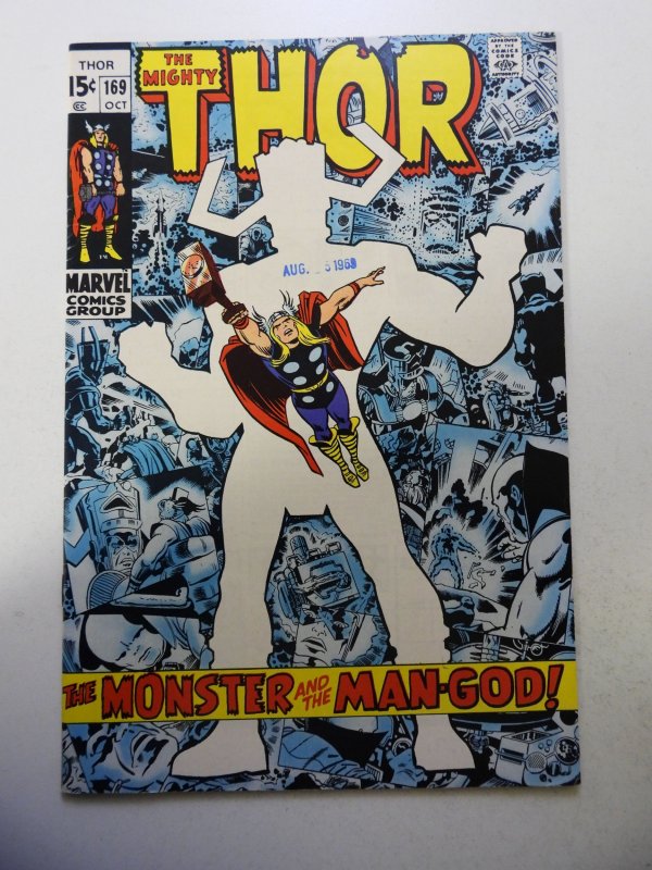 Thor #169 (1969) FN/VF Condition ink stamp fc