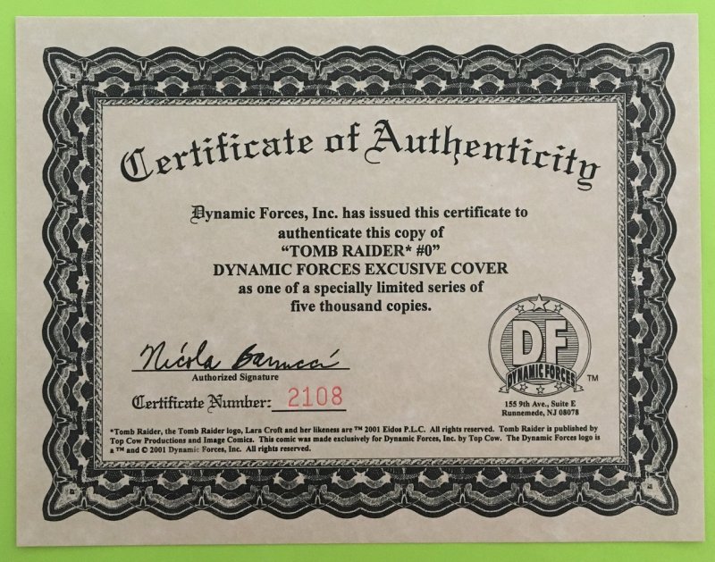 TOMB RAIDER 0 DYNAMIC FORCES COVER IMAGE