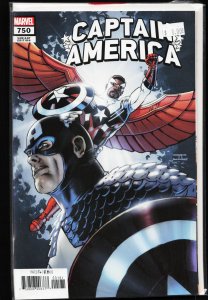 Captain America  #750 John Cassaday White Cover (2023) Captain America