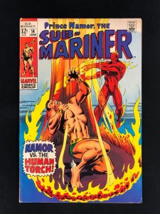 Sub-Mariner #14 (1969) VG+ 1st Appearance Toro Silver Age