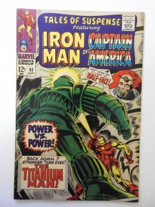 Tales of Suspense #93 (1967) VG+ Condition moisture stain
