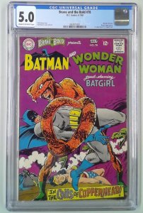 BRAVE AND THE BOLD (1955) #78 CGC 5.0 1ST APPEARANCE COPPERHEAD (SLAB GRADE)