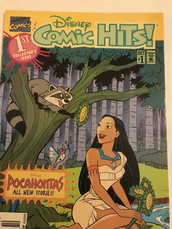 Disney Comic Hits #1 : Marvel 10/95 VF+; Rare Newsstand Variant Pocahontas