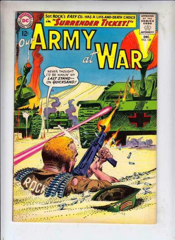 Our Army at War # 149 strict VF/NM High-Grade Sgt. Rock and Easy Co. Nazis