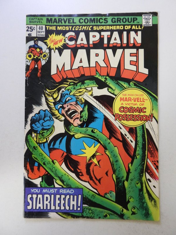 Captain Marvel #40 (1975) FN- condition