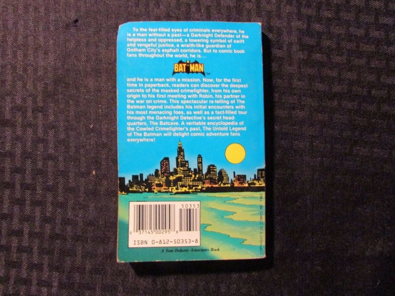 1982 The Untold Legend of BATMAN FN 6.0 TOR Paperback